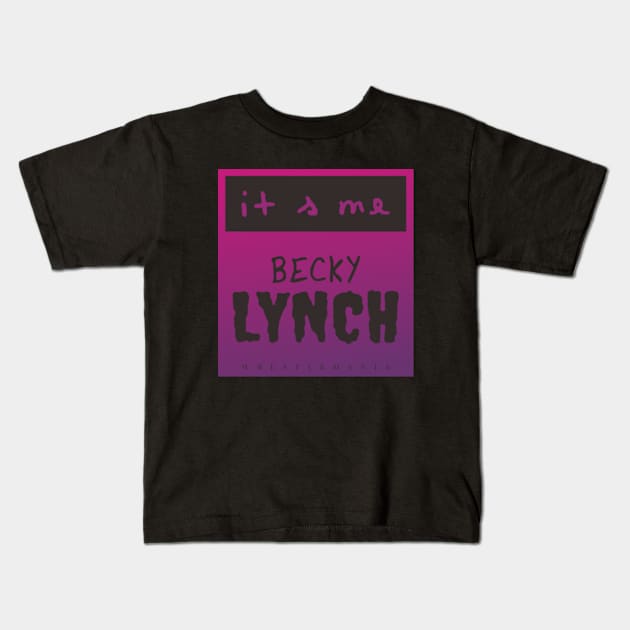 BECKY LYNCH Kids T-Shirt by Kevindoa